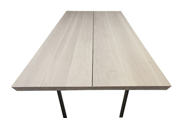 Table rectangulaire Chêne blanchi et métal M1700