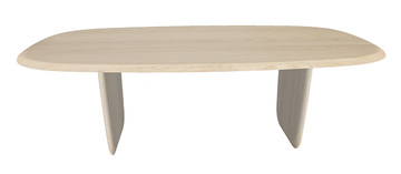 Table ovale Chêne blanchi U1838CB